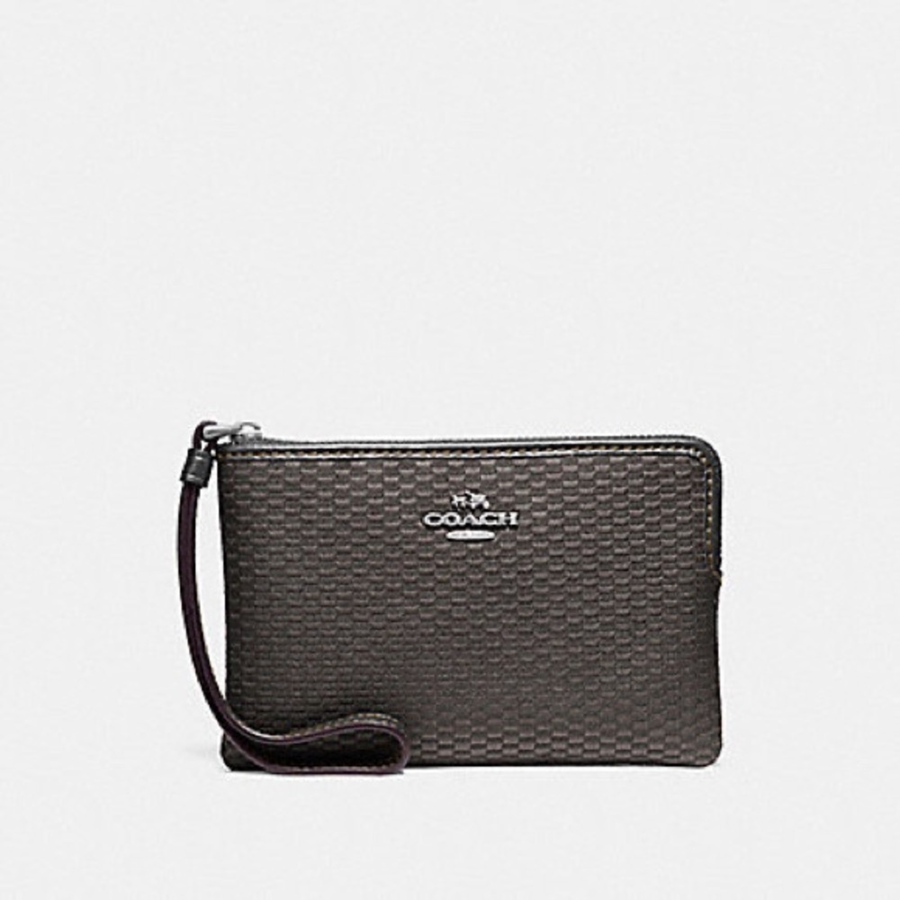 Corner Zip Wristlet In Legacy Jacquard